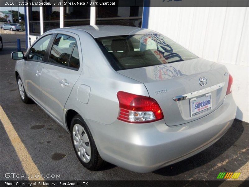 Silver Streak Mica / Dark Charcoal 2010 Toyota Yaris Sedan