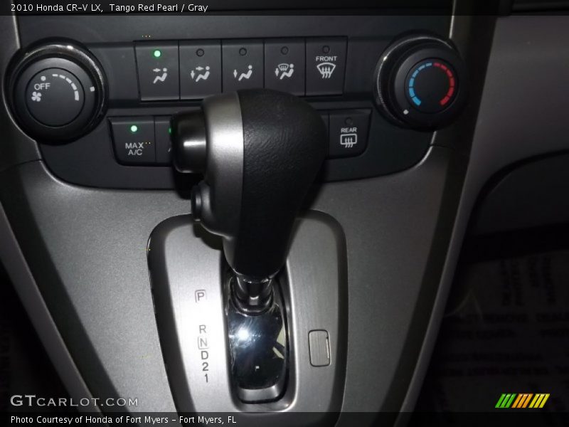Tango Red Pearl / Gray 2010 Honda CR-V LX
