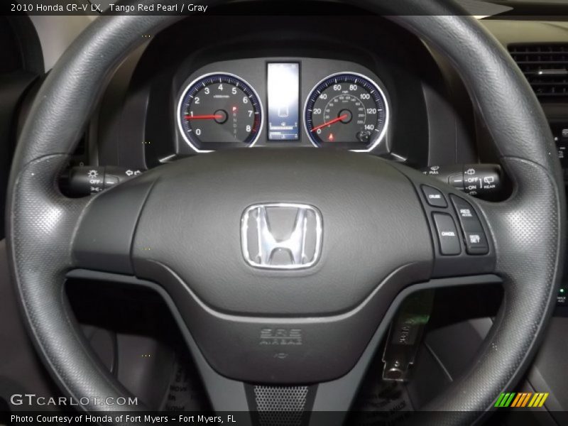 Tango Red Pearl / Gray 2010 Honda CR-V LX