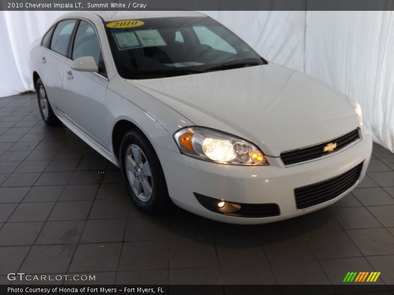 Summit White / Gray 2010 Chevrolet Impala LT
