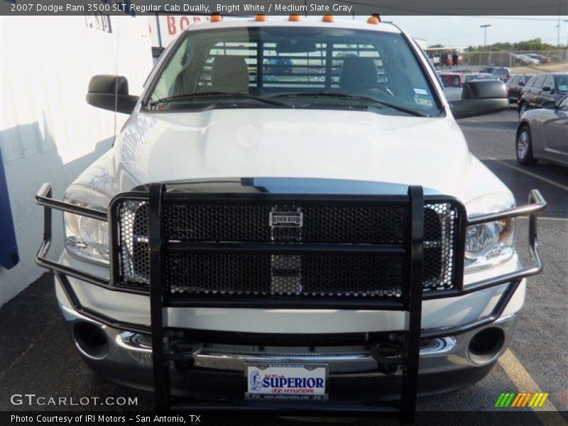 Bright White / Medium Slate Gray 2007 Dodge Ram 3500 SLT Regular Cab Dually