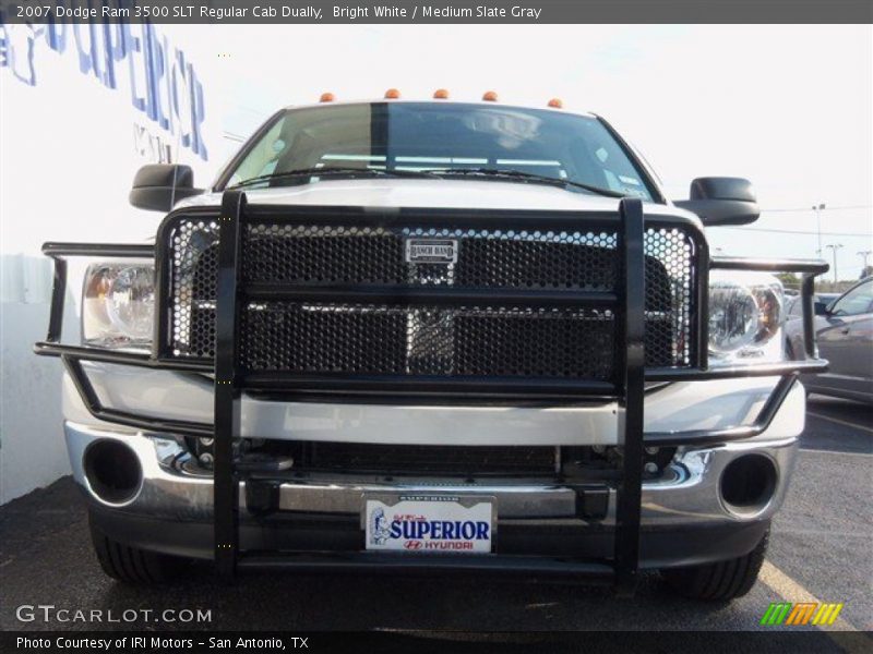 Bright White / Medium Slate Gray 2007 Dodge Ram 3500 SLT Regular Cab Dually