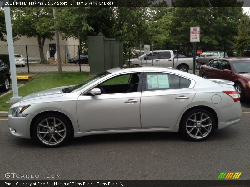 Brilliant Silver / Charcoal 2011 Nissan Maxima 3.5 SV Sport