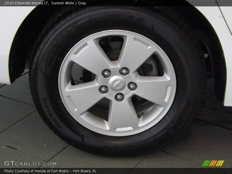 Summit White / Gray 2010 Chevrolet Impala LT
