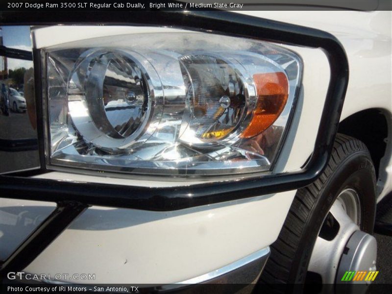 Bright White / Medium Slate Gray 2007 Dodge Ram 3500 SLT Regular Cab Dually