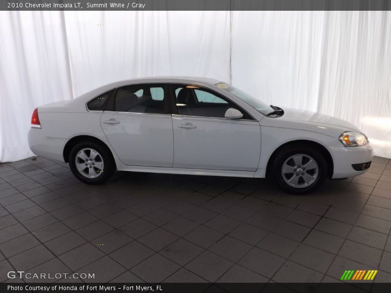 Summit White / Gray 2010 Chevrolet Impala LT