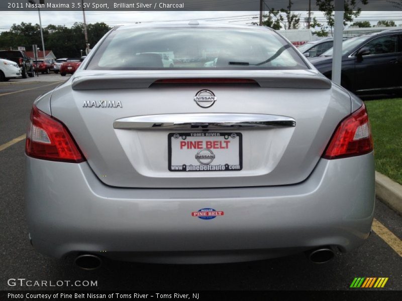 Brilliant Silver / Charcoal 2011 Nissan Maxima 3.5 SV Sport