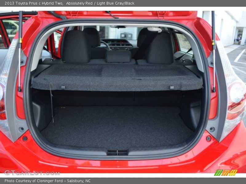 Absolutely Red / Light Blue Gray/Black 2013 Toyota Prius c Hybrid Two