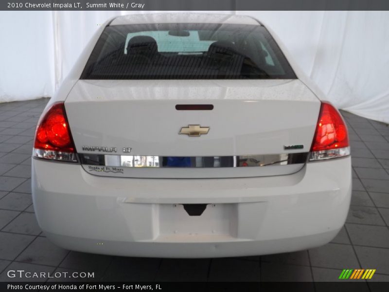 Summit White / Gray 2010 Chevrolet Impala LT