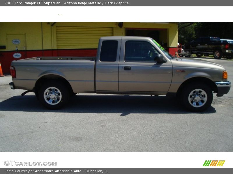 Arizona Beige Metallic / Dark Graphite 2003 Ford Ranger XLT SuperCab