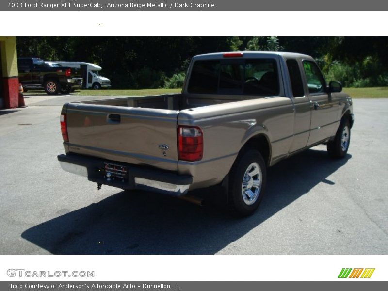 Arizona Beige Metallic / Dark Graphite 2003 Ford Ranger XLT SuperCab