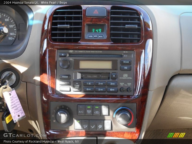 White Pearl / Beige 2004 Hyundai Sonata LX