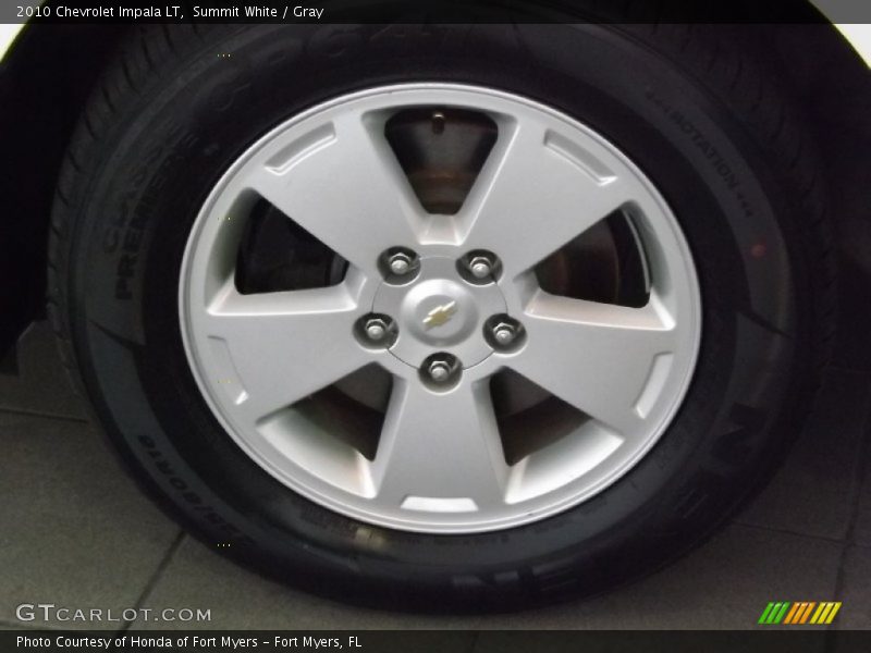 Summit White / Gray 2010 Chevrolet Impala LT
