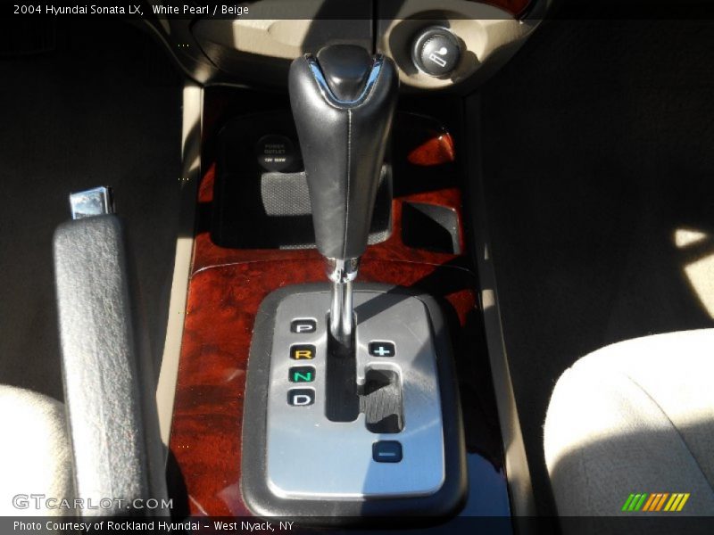 White Pearl / Beige 2004 Hyundai Sonata LX