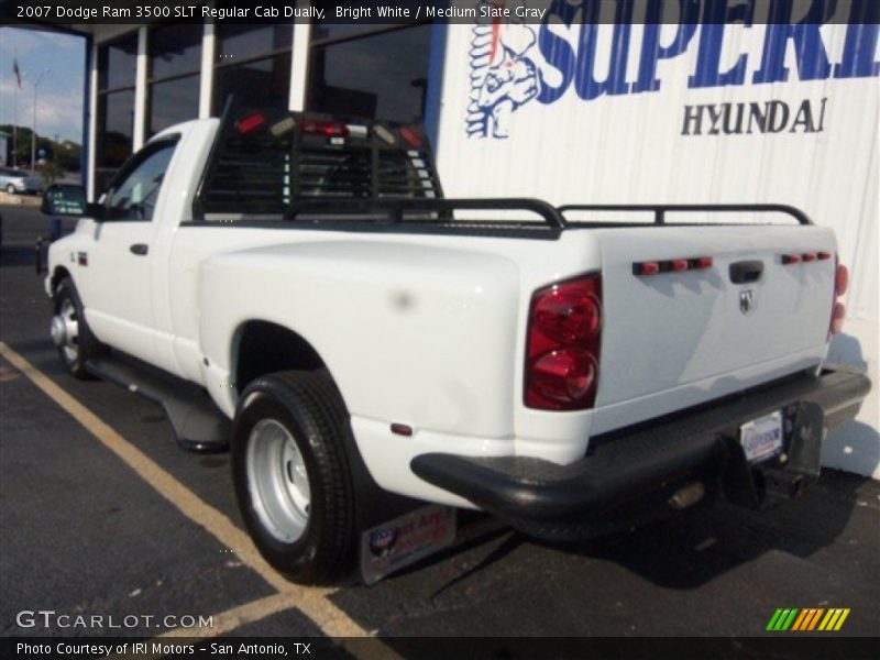Bright White / Medium Slate Gray 2007 Dodge Ram 3500 SLT Regular Cab Dually
