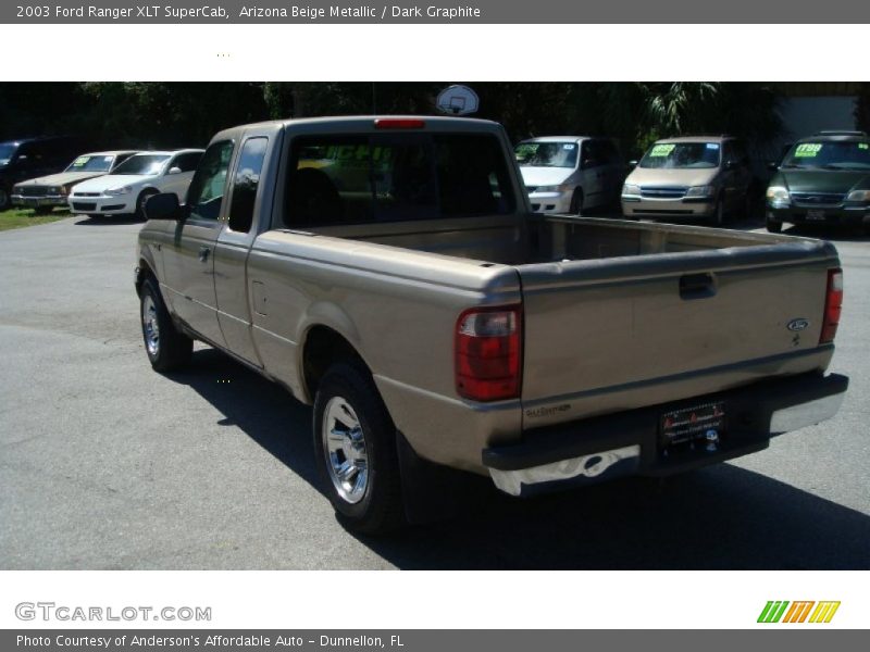 Arizona Beige Metallic / Dark Graphite 2003 Ford Ranger XLT SuperCab