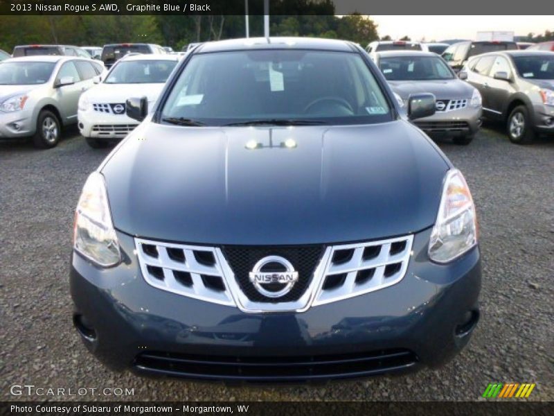 Graphite Blue / Black 2013 Nissan Rogue S AWD