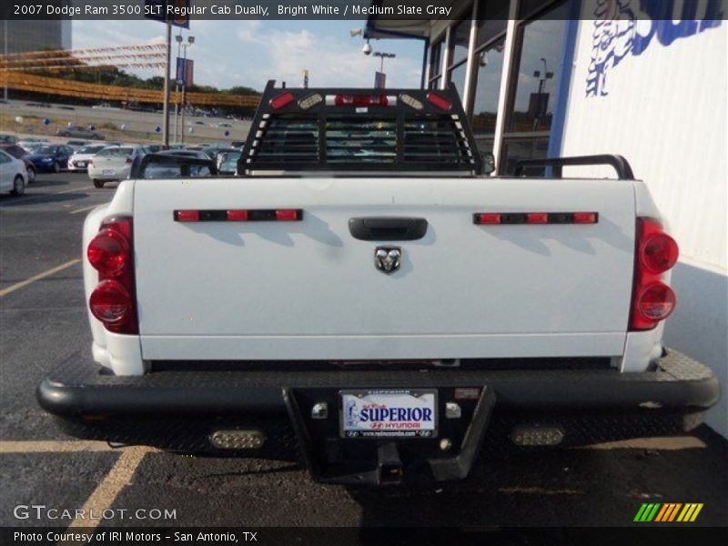 Bright White / Medium Slate Gray 2007 Dodge Ram 3500 SLT Regular Cab Dually