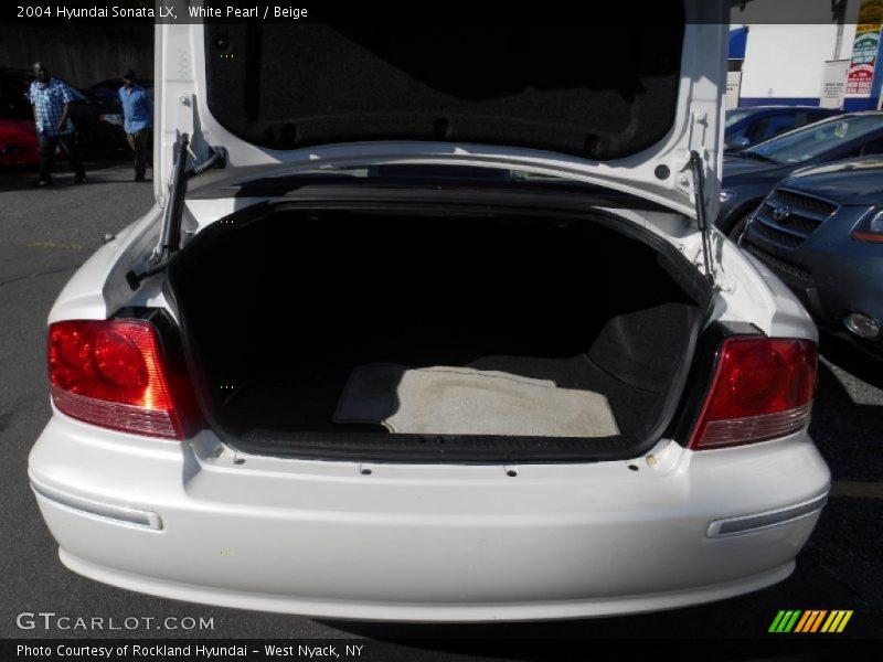White Pearl / Beige 2004 Hyundai Sonata LX