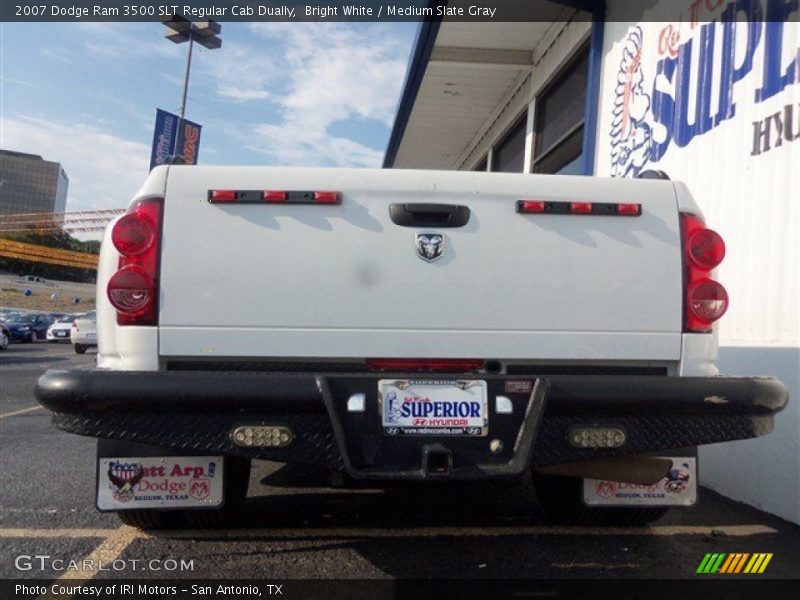 Bright White / Medium Slate Gray 2007 Dodge Ram 3500 SLT Regular Cab Dually