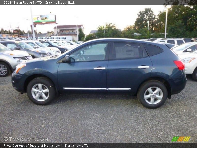 Graphite Blue / Black 2013 Nissan Rogue S AWD