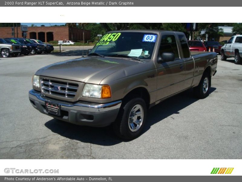 Arizona Beige Metallic / Dark Graphite 2003 Ford Ranger XLT SuperCab