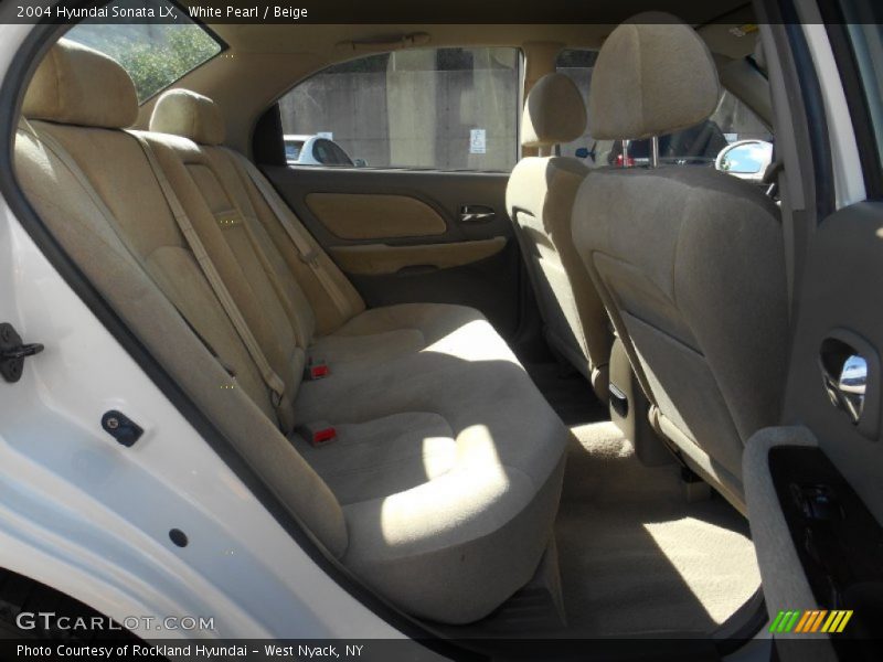 White Pearl / Beige 2004 Hyundai Sonata LX