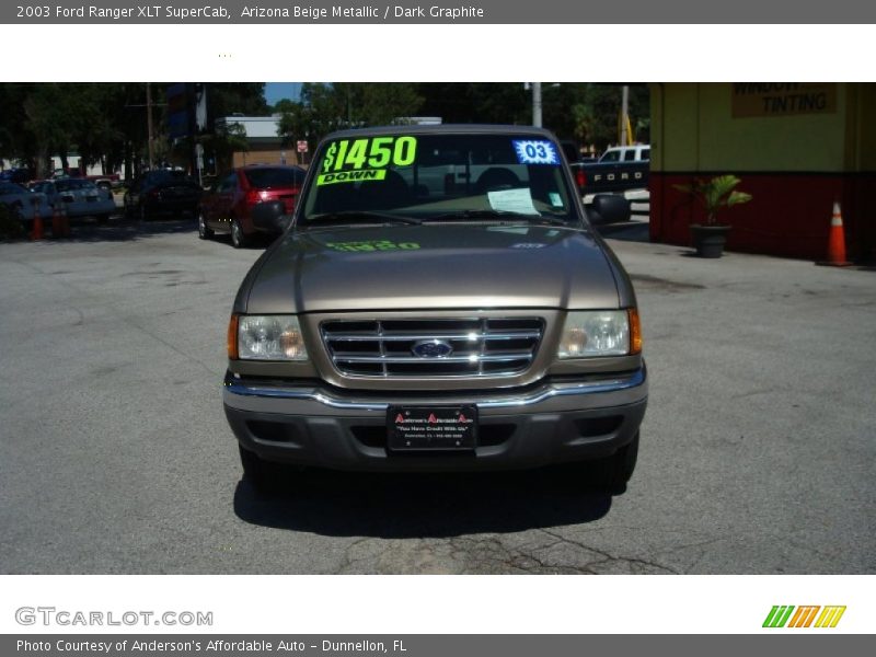 Arizona Beige Metallic / Dark Graphite 2003 Ford Ranger XLT SuperCab