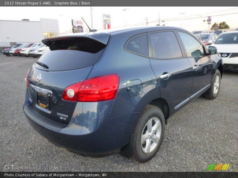 Graphite Blue / Black 2013 Nissan Rogue S AWD