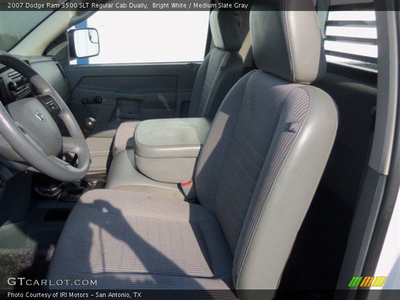 Bright White / Medium Slate Gray 2007 Dodge Ram 3500 SLT Regular Cab Dually