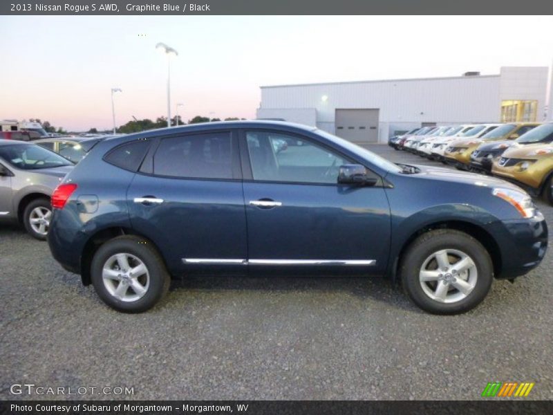 Graphite Blue / Black 2013 Nissan Rogue S AWD