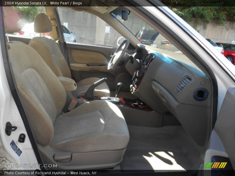 White Pearl / Beige 2004 Hyundai Sonata LX