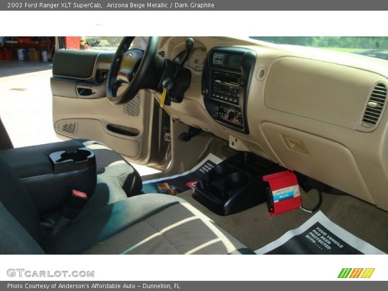 Arizona Beige Metallic / Dark Graphite 2003 Ford Ranger XLT SuperCab