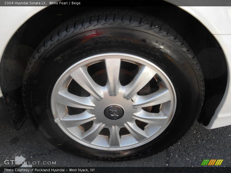White Pearl / Beige 2004 Hyundai Sonata LX