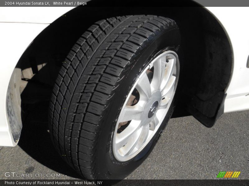 White Pearl / Beige 2004 Hyundai Sonata LX