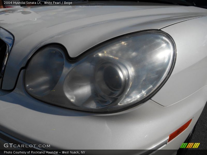 White Pearl / Beige 2004 Hyundai Sonata LX