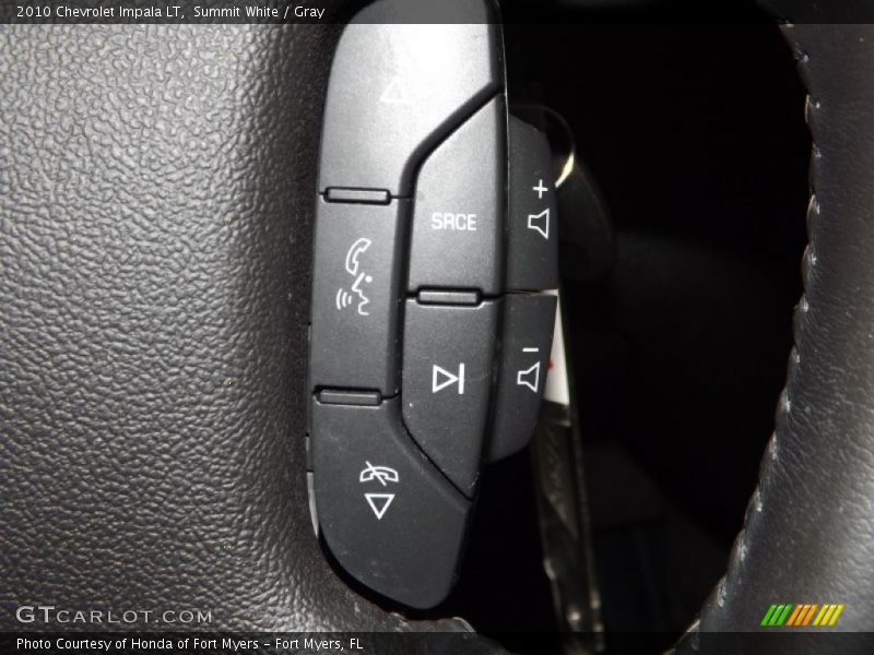 Summit White / Gray 2010 Chevrolet Impala LT