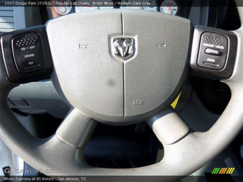 Bright White / Medium Slate Gray 2007 Dodge Ram 3500 SLT Regular Cab Dually