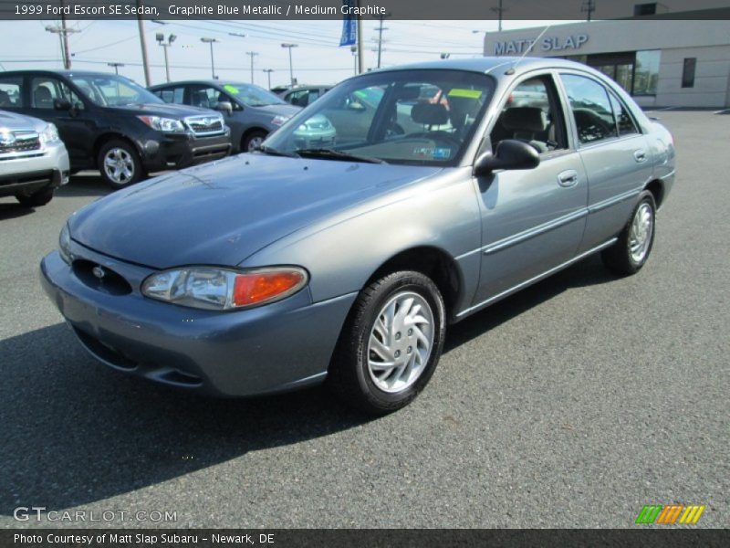 Graphite Blue Metallic / Medium Graphite 1999 Ford Escort SE Sedan