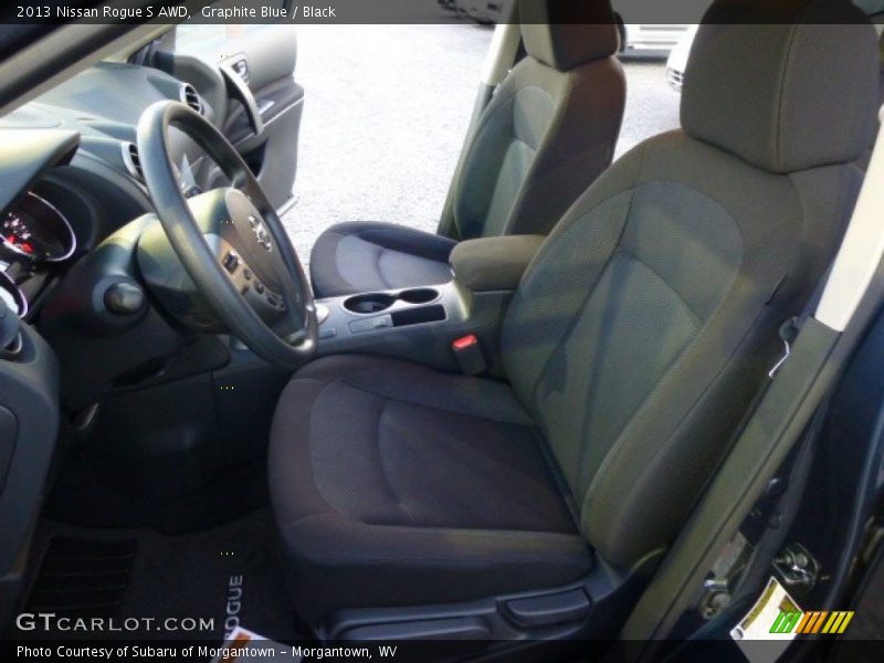 Graphite Blue / Black 2013 Nissan Rogue S AWD