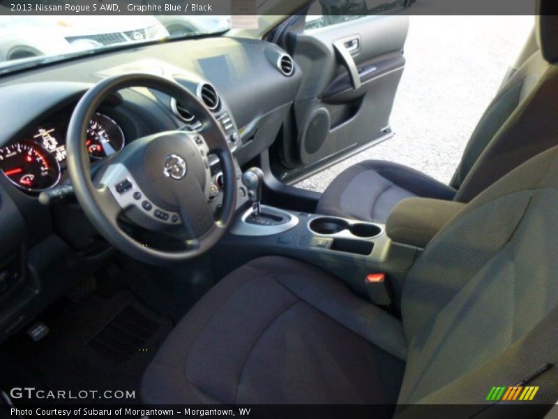 Graphite Blue / Black 2013 Nissan Rogue S AWD