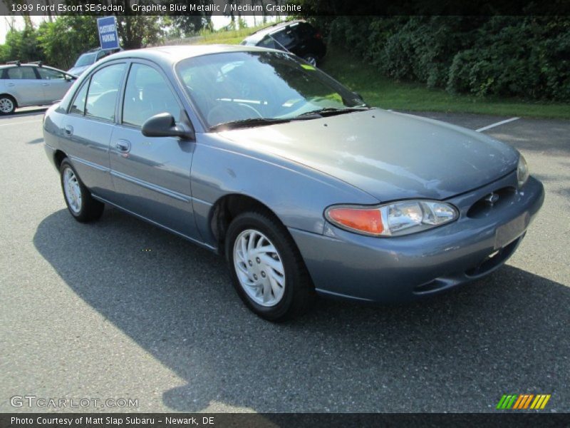 Graphite Blue Metallic / Medium Graphite 1999 Ford Escort SE Sedan