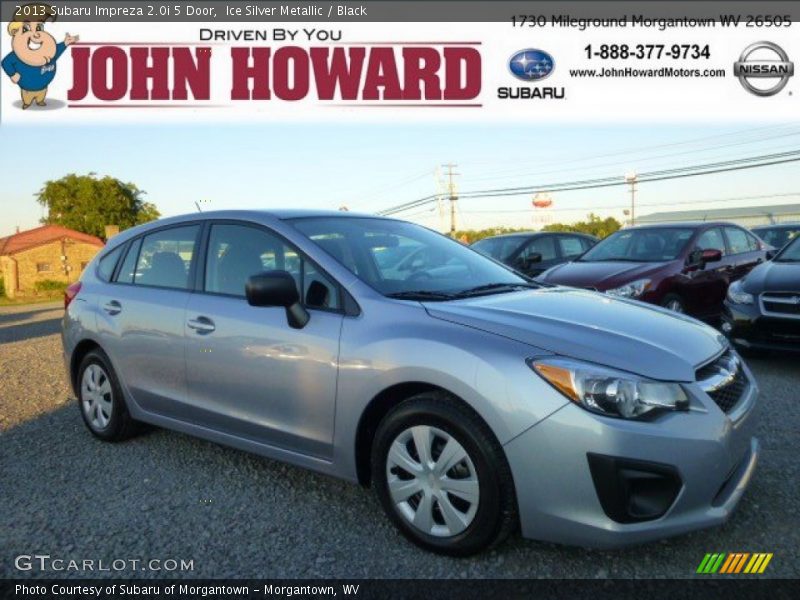 Ice Silver Metallic / Black 2013 Subaru Impreza 2.0i 5 Door