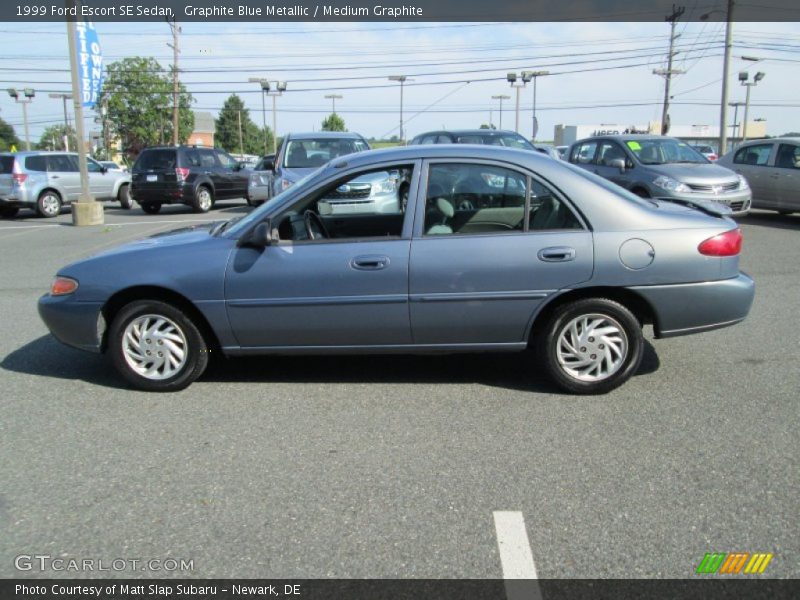 Graphite Blue Metallic / Medium Graphite 1999 Ford Escort SE Sedan