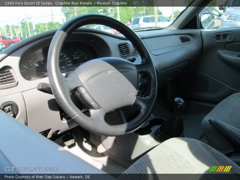 Graphite Blue Metallic / Medium Graphite 1999 Ford Escort SE Sedan