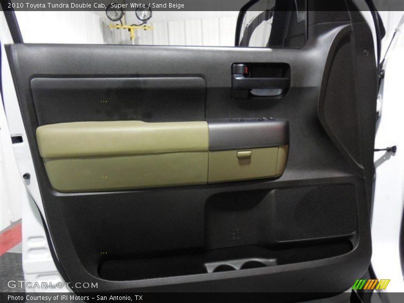Super White / Sand Beige 2010 Toyota Tundra Double Cab