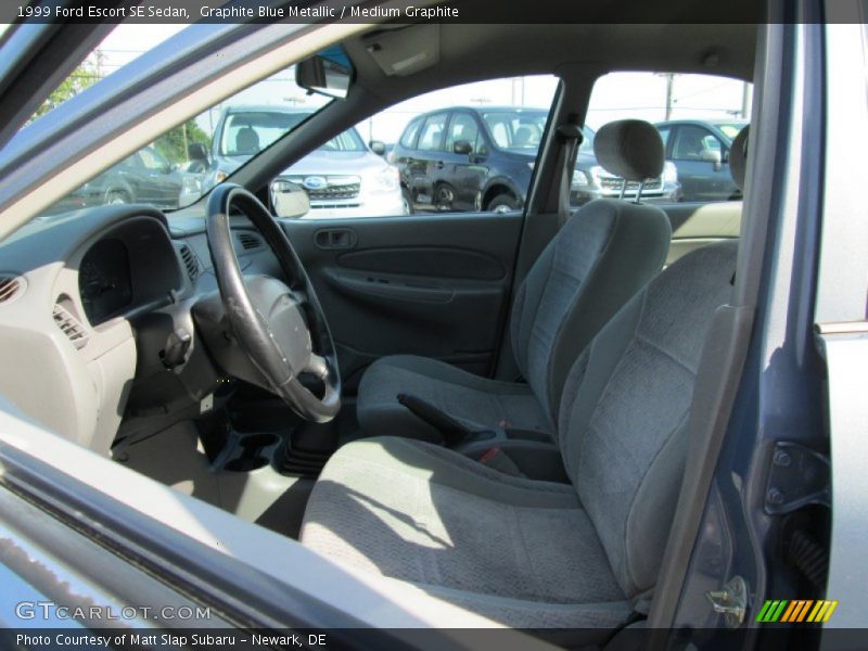 Graphite Blue Metallic / Medium Graphite 1999 Ford Escort SE Sedan