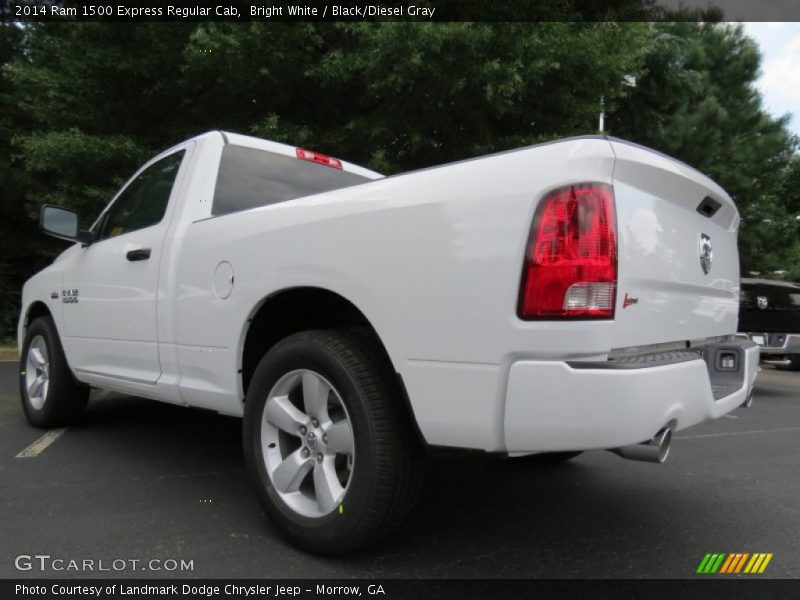 Bright White / Black/Diesel Gray 2014 Ram 1500 Express Regular Cab