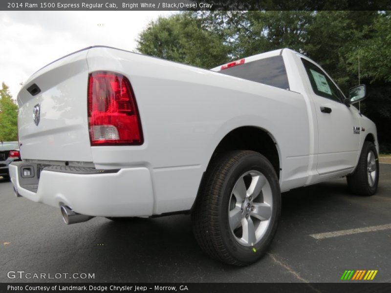 Bright White / Black/Diesel Gray 2014 Ram 1500 Express Regular Cab