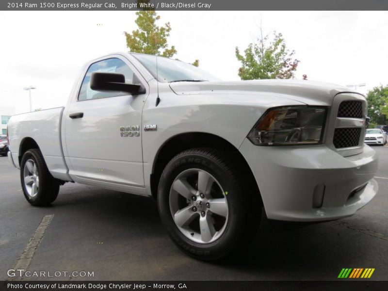 Bright White / Black/Diesel Gray 2014 Ram 1500 Express Regular Cab